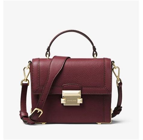 michael kors handbag oxblood|michael kors trunk bag.